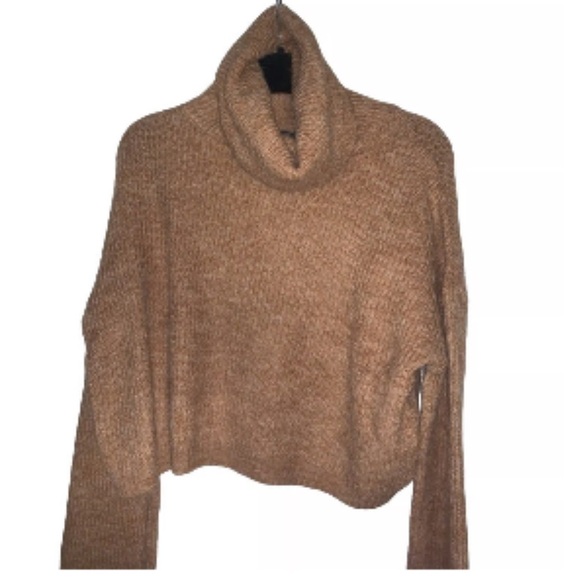 Cozy Brown Turtleneck Sweater - Picture 2 of 3